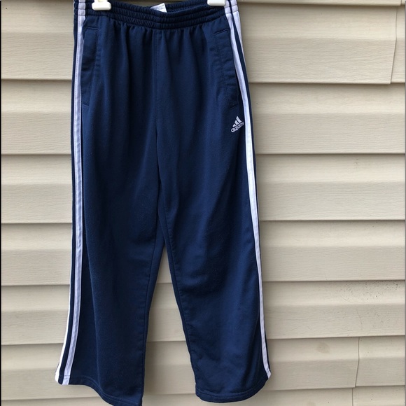 boys white adidas pants